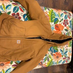 Carhartt Duck Insulated Jacket, Brown. Sz L.